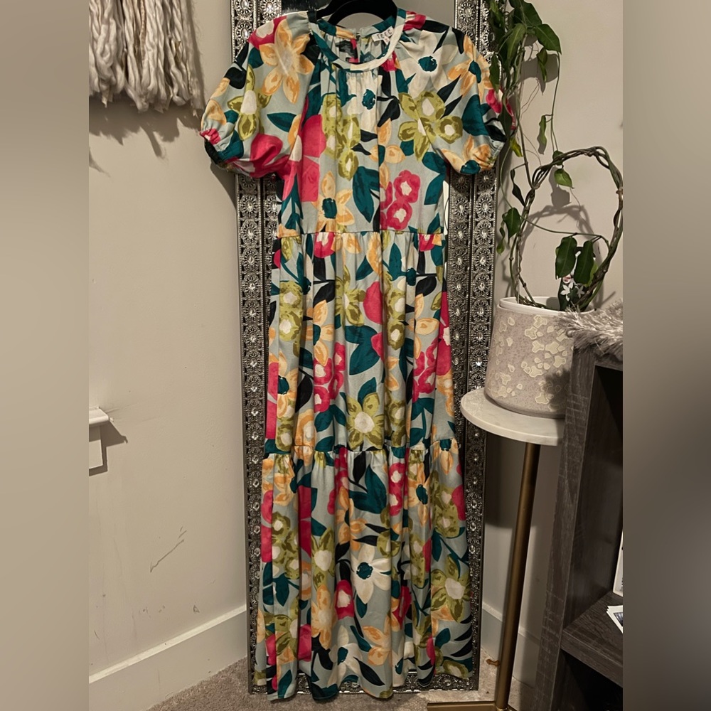 Floral dress from local boutique never worn Size S $45